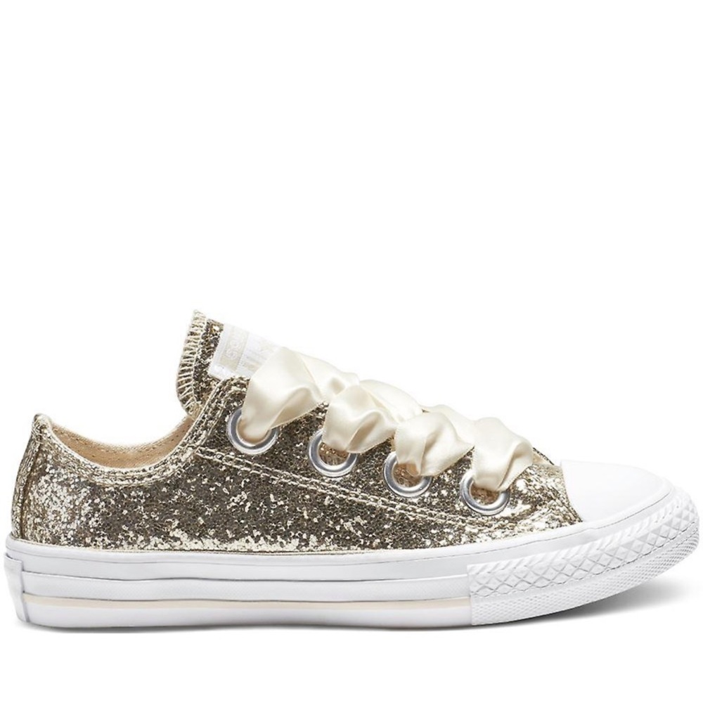 converse all star low glitter bling satin lace